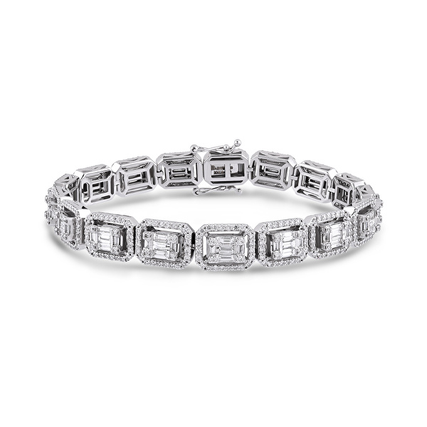 5.00 Karat Pırlanta Baget Bileklik Ddiamond
